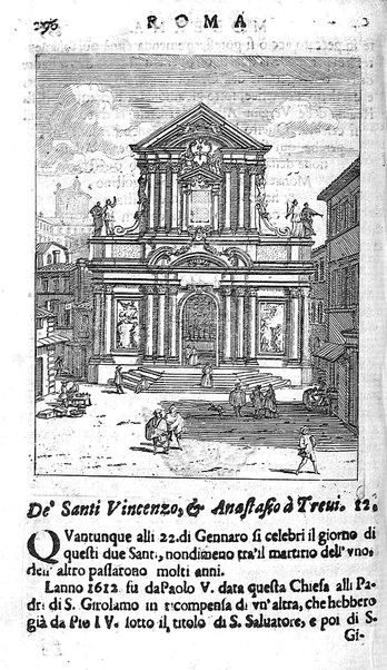 Ritratto di Roma moderna: nel quale sono descritte, le sagre basiliche, le chiese, collegij, confraternite, librerie, ospedali, monasteri, fontane, giardini, palazzi, pitture, sculture, e statue più famose, esistenti dentro, e fuori della città. Con la narratione dell'opere pie, ... Distinto in quatordici rioni, abbellito con le figure di rame, e raccolto dall'auttori, accennati nel primo tomo