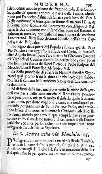 Ritratto di Roma moderna: nel quale sono descritte, le sagre basiliche, le chiese, collegij, confraternite, librerie, ospedali, monasteri, fontane, giardini, palazzi, pitture, sculture, e statue più famose, esistenti dentro, e fuori della città. Con la narratione dell'opere pie, ... Distinto in quatordici rioni, abbellito con le figure di rame, e raccolto dall'auttori, accennati nel primo tomo