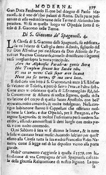 Ritratto di Roma moderna: nel quale sono descritte, le sagre basiliche, le chiese, collegij, confraternite, librerie, ospedali, monasteri, fontane, giardini, palazzi, pitture, sculture, e statue più famose, esistenti dentro, e fuori della città. Con la narratione dell'opere pie, ... Distinto in quatordici rioni, abbellito con le figure di rame, e raccolto dall'auttori, accennati nel primo tomo