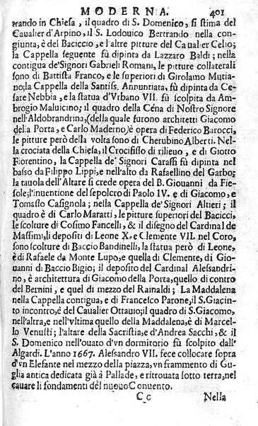 Ritratto di Roma moderna: nel quale sono descritte, le sagre basiliche, le chiese, collegij, confraternite, librerie, ospedali, monasteri, fontane, giardini, palazzi, pitture, sculture, e statue più famose, esistenti dentro, e fuori della città. Con la narratione dell'opere pie, ... Distinto in quatordici rioni, abbellito con le figure di rame, e raccolto dall'auttori, accennati nel primo tomo