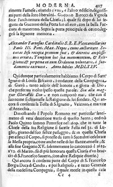 Ritratto di Roma moderna: nel quale sono descritte, le sagre basiliche, le chiese, collegij, confraternite, librerie, ospedali, monasteri, fontane, giardini, palazzi, pitture, sculture, e statue più famose, esistenti dentro, e fuori della città. Con la narratione dell'opere pie, ... Distinto in quatordici rioni, abbellito con le figure di rame, e raccolto dall'auttori, accennati nel primo tomo