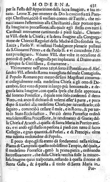 Ritratto di Roma moderna: nel quale sono descritte, le sagre basiliche, le chiese, collegij, confraternite, librerie, ospedali, monasteri, fontane, giardini, palazzi, pitture, sculture, e statue più famose, esistenti dentro, e fuori della città. Con la narratione dell'opere pie, ... Distinto in quatordici rioni, abbellito con le figure di rame, e raccolto dall'auttori, accennati nel primo tomo