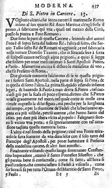 Ritratto di Roma moderna: nel quale sono descritte, le sagre basiliche, le chiese, collegij, confraternite, librerie, ospedali, monasteri, fontane, giardini, palazzi, pitture, sculture, e statue più famose, esistenti dentro, e fuori della città. Con la narratione dell'opere pie, ... Distinto in quatordici rioni, abbellito con le figure di rame, e raccolto dall'auttori, accennati nel primo tomo