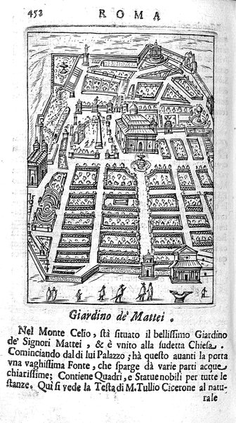 Ritratto di Roma moderna: nel quale sono descritte, le sagre basiliche, le chiese, collegij, confraternite, librerie, ospedali, monasteri, fontane, giardini, palazzi, pitture, sculture, e statue più famose, esistenti dentro, e fuori della città. Con la narratione dell'opere pie, ... Distinto in quatordici rioni, abbellito con le figure di rame, e raccolto dall'auttori, accennati nel primo tomo