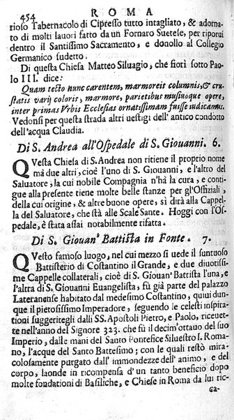 Ritratto di Roma moderna: nel quale sono descritte, le sagre basiliche, le chiese, collegij, confraternite, librerie, ospedali, monasteri, fontane, giardini, palazzi, pitture, sculture, e statue più famose, esistenti dentro, e fuori della città. Con la narratione dell'opere pie, ... Distinto in quatordici rioni, abbellito con le figure di rame, e raccolto dall'auttori, accennati nel primo tomo