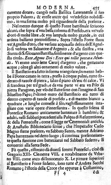 Ritratto di Roma moderna: nel quale sono descritte, le sagre basiliche, le chiese, collegij, confraternite, librerie, ospedali, monasteri, fontane, giardini, palazzi, pitture, sculture, e statue più famose, esistenti dentro, e fuori della città. Con la narratione dell'opere pie, ... Distinto in quatordici rioni, abbellito con le figure di rame, e raccolto dall'auttori, accennati nel primo tomo