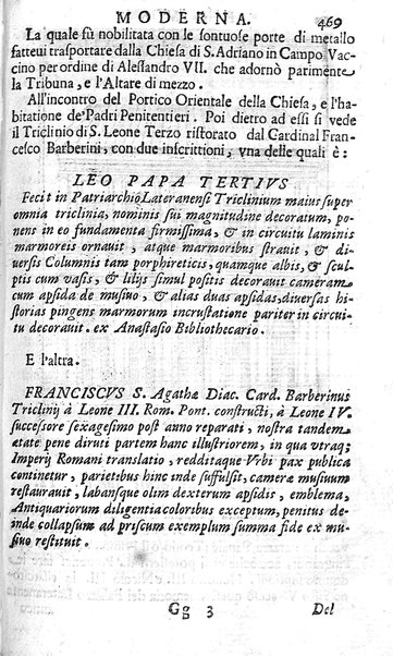 Ritratto di Roma moderna: nel quale sono descritte, le sagre basiliche, le chiese, collegij, confraternite, librerie, ospedali, monasteri, fontane, giardini, palazzi, pitture, sculture, e statue più famose, esistenti dentro, e fuori della città. Con la narratione dell'opere pie, ... Distinto in quatordici rioni, abbellito con le figure di rame, e raccolto dall'auttori, accennati nel primo tomo