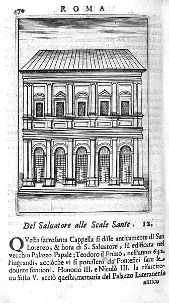 Ritratto di Roma moderna: nel quale sono descritte, le sagre basiliche, le chiese, collegij, confraternite, librerie, ospedali, monasteri, fontane, giardini, palazzi, pitture, sculture, e statue più famose, esistenti dentro, e fuori della città. Con la narratione dell'opere pie, ... Distinto in quatordici rioni, abbellito con le figure di rame, e raccolto dall'auttori, accennati nel primo tomo