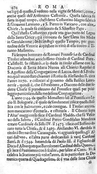 Ritratto di Roma moderna: nel quale sono descritte, le sagre basiliche, le chiese, collegij, confraternite, librerie, ospedali, monasteri, fontane, giardini, palazzi, pitture, sculture, e statue più famose, esistenti dentro, e fuori della città. Con la narratione dell'opere pie, ... Distinto in quatordici rioni, abbellito con le figure di rame, e raccolto dall'auttori, accennati nel primo tomo