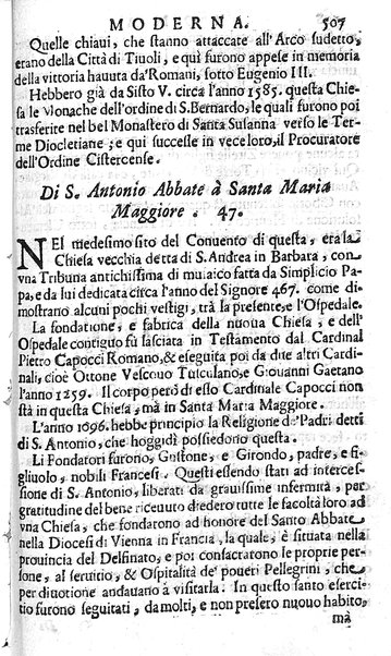 Ritratto di Roma moderna: nel quale sono descritte, le sagre basiliche, le chiese, collegij, confraternite, librerie, ospedali, monasteri, fontane, giardini, palazzi, pitture, sculture, e statue più famose, esistenti dentro, e fuori della città. Con la narratione dell'opere pie, ... Distinto in quatordici rioni, abbellito con le figure di rame, e raccolto dall'auttori, accennati nel primo tomo