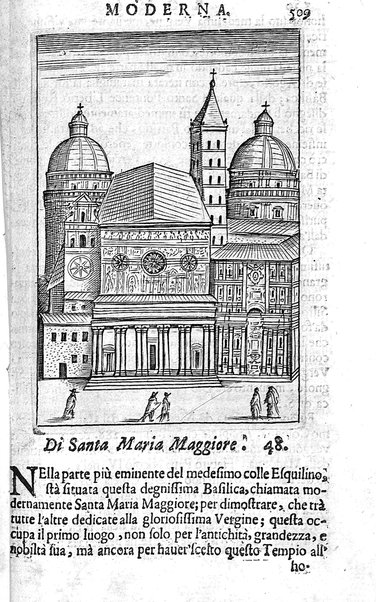 Ritratto di Roma moderna: nel quale sono descritte, le sagre basiliche, le chiese, collegij, confraternite, librerie, ospedali, monasteri, fontane, giardini, palazzi, pitture, sculture, e statue più famose, esistenti dentro, e fuori della città. Con la narratione dell'opere pie, ... Distinto in quatordici rioni, abbellito con le figure di rame, e raccolto dall'auttori, accennati nel primo tomo