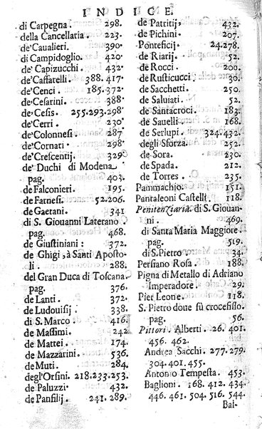 Ritratto di Roma moderna: nel quale sono descritte, le sagre basiliche, le chiese, collegij, confraternite, librerie, ospedali, monasteri, fontane, giardini, palazzi, pitture, sculture, e statue più famose, esistenti dentro, e fuori della città. Con la narratione dell'opere pie, ... Distinto in quatordici rioni, abbellito con le figure di rame, e raccolto dall'auttori, accennati nel primo tomo