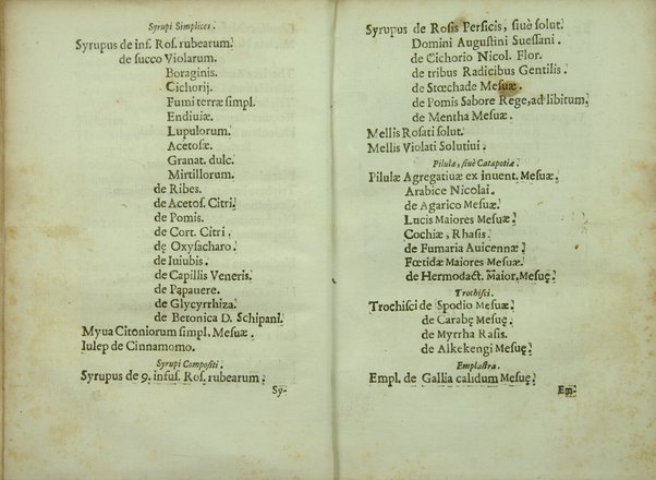 Antidotario napolitano di nuouo riformato, e corretto. Dall'almo Collegio de Spetiali, ... Oue si contengono tutte le ricette delli medicamenti, tanto semplici, quanto composti, che necessariamente deuono tenere, e mostrare nelle regie visite, tutti li spetiali di questa fidelissima città, e regno. Con vtilissime, e fruttuose annotationi. Di Giuseppe Donzelli. Napolitano. Dato in luce per il magnifico Francesco Greco di Mesagna, vno di detto Collegio, con particolar priuilegio