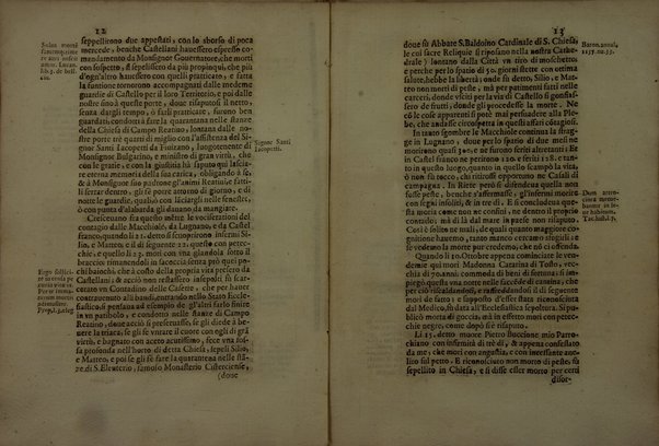 Raguaglio della peste scuoperta nella città di Riete li 25. ottobre 1656. Dato all'illustrissimo, & eccellentissimo sig. don Mario Chigi generale di S. Chiesa da Gioseppe Colantonii ... Doue si raccontano le diligenze fatte, acciò il contagio non s'auanzasse per tutta la città; nelli casali, e ville di campagna; & i modi tenuti per estirparla