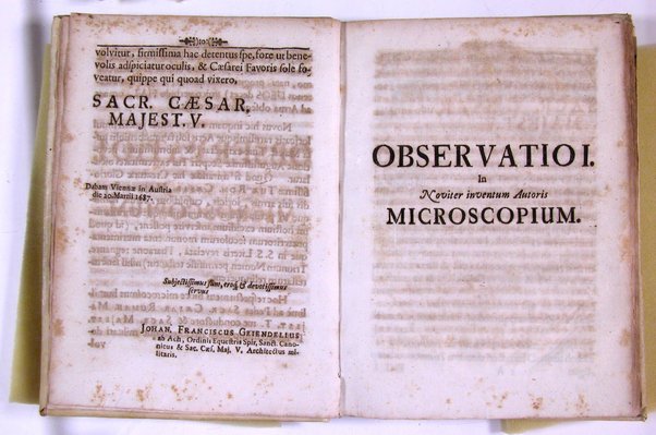 Micrographia nova: sive nova & curiosa variorum minutorum corporum singularis cujusdam & noviter ab autore inventi microscopii ope adauctorum & miranda magnitudine repraesentatorum descriptio tam utilitatis quam jucunditatis gratiae additis eorum figuris, publicata à Joh. Francisco Griendelio ...