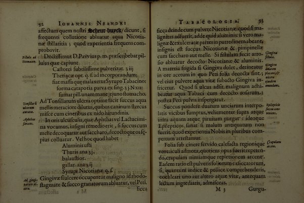 Tabacologia: hoc est tabaci, seu nicotianae descripti medico-chirurgico-pharmaceutica vel eius praeparatio et usus in omnibus fermè corporis humani incommodis. Per Johannem Neandrum Bremanum, ...