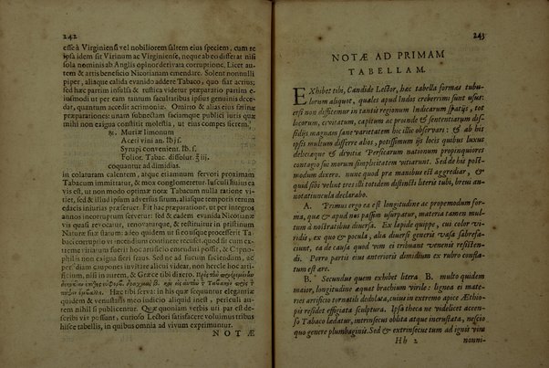 Tabacologia: hoc est tabaci, seu nicotianae descripti medico-chirurgico-pharmaceutica vel eius praeparatio et usus in omnibus fermè corporis humani incommodis. Per Johannem Neandrum Bremanum, ...