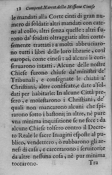 Compendiosa narratione dello stato della missione cinese, cominciando dall'anno 1581. fino al 1669. Offerta in Roma. Alli eminentissimi signori cardinali della sacra Congregatione de Propaganda Fide. Dal P. Prospero Intorcetta della Compagnia di Giesù, missionario, ...