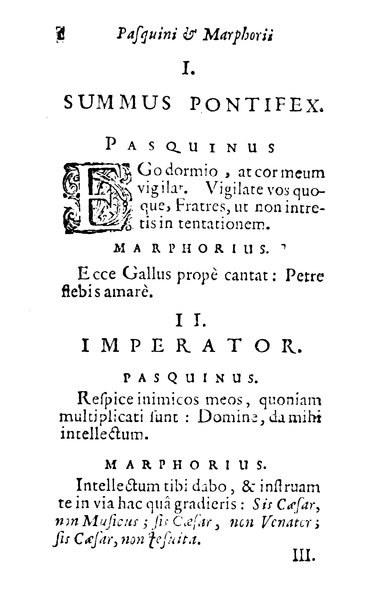 Pasquini et Marphorii curiosae interlocutiones, super praesentem orbis christiani statum publicatae in Romano capitolio anno 1683. Et Latinè ac Gallicè editae