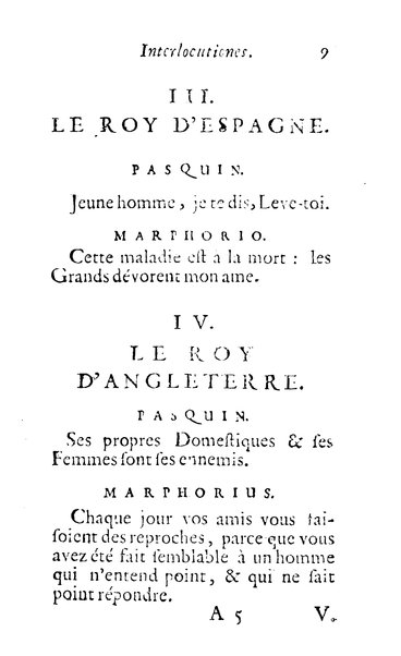 Pasquini et Marphorii curiosae interlocutiones, super praesentem orbis christiani statum publicatae in Romano capitolio anno 1683. Et Latinè ac Gallicè editae