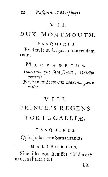 Pasquini et Marphorii curiosae interlocutiones, super praesentem orbis christiani statum publicatae in Romano capitolio anno 1683. Et Latinè ac Gallicè editae