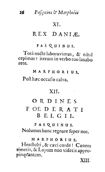 Pasquini et Marphorii curiosae interlocutiones, super praesentem orbis christiani statum publicatae in Romano capitolio anno 1683. Et Latinè ac Gallicè editae