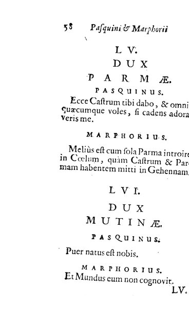 Pasquini et Marphorii curiosae interlocutiones, super praesentem orbis christiani statum publicatae in Romano capitolio anno 1683. Et Latinè ac Gallicè editae