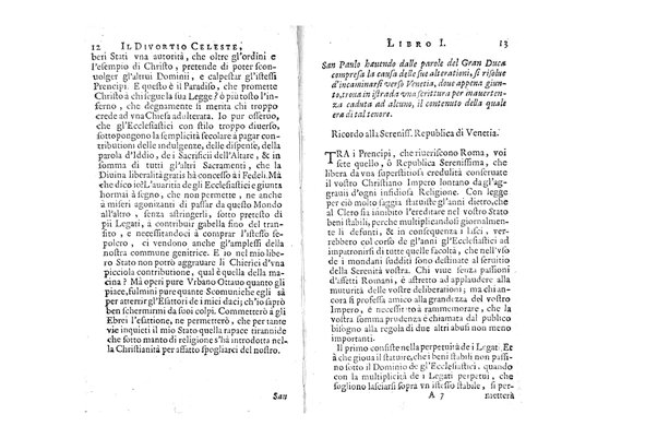 1: Il diuortio celeste, cagionato dalle dissolutezze della sposa romana, et consacrato alla simplicità de' scropolosi christiani