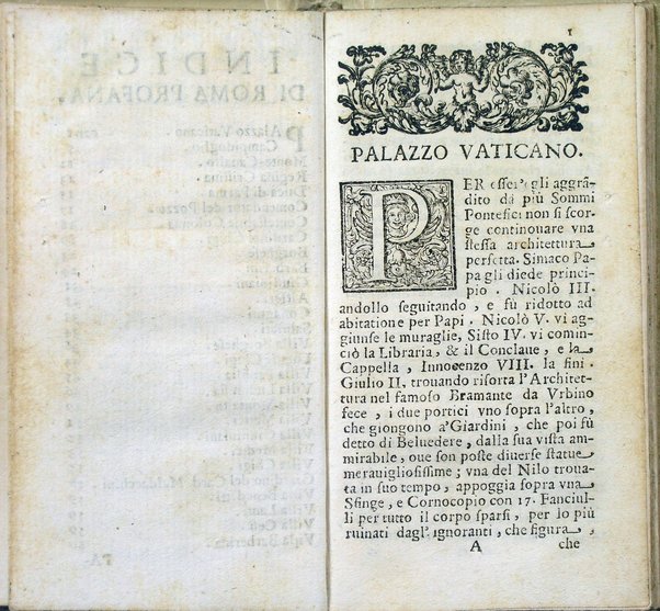 Viaggio curioso de' palazzi, e ville più notabili di Roma, di Pietro de' Sebastiani professore della lingua toscana, che dimostra le sudette cose