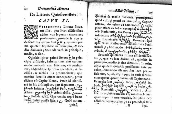 Grammaticae Armenae libri quattuor auctore Francisco Rivola canonico in Ecclesia Sancti Thomae Mediolani