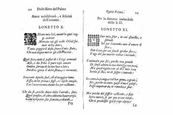 Delle rime del signor Giouanni Palma, tra gl'Infuriati academici napolitani l'Impaziente, prima, e seconda parte. Per pascolo degl'ingegni studiosi delle pure poesie toscane date alla luce nel mondo