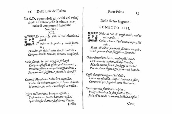 Delle rime del signor Giouanni Palma, tra gl'Infuriati academici napolitani l'Impaziente, prima, e seconda parte. Per pascolo degl'ingegni studiosi delle pure poesie toscane date alla luce nel mondo