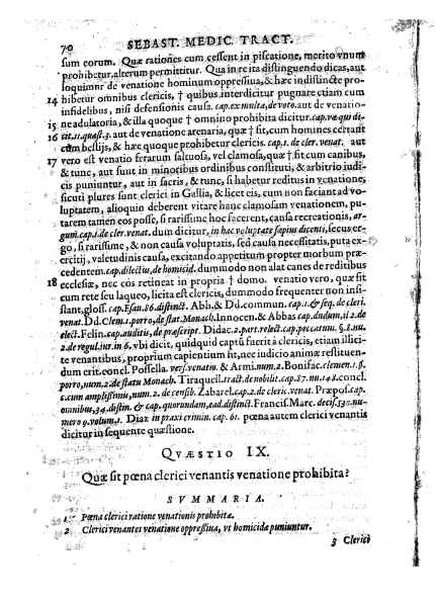 Tractatus 3. clarissimorum virorum, D. Friderici Pruckmanni, Sebastiani Medices Florentini, et D. Georgii Mor, de Nigro-monte Brigantini, vtiles, quotidiani & summe necessarii. De venatione, piscatione & aucupio. In quibus tota materia de iure venandi, aucupandi & piscandi non solum exactissime, sed & doctissime ac solidissime quoad forum, tractatur & deciditur in gratiam eorum, qui hisce egregijs exercitationum generibus delectantur