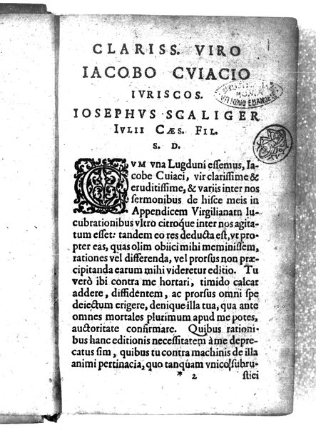 Catalecta Virgilii & aliorum poëtarum Latinorum veterum poematia: cum commentariis Iosephi Scaligeri Iul. Caes. fil