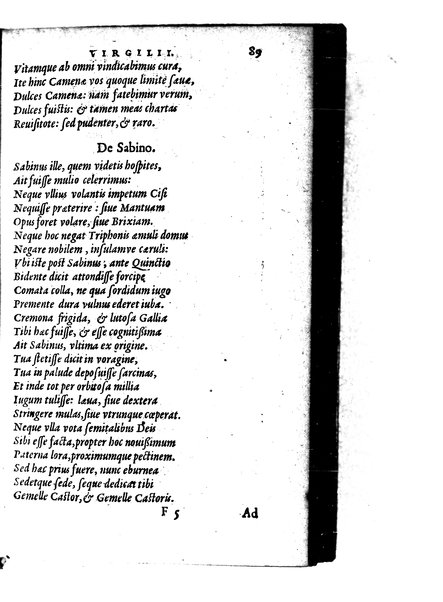 Catalecta Virgilii & aliorum poëtarum Latinorum veterum poematia: cum commentariis Iosephi Scaligeri Iul. Caes. fil