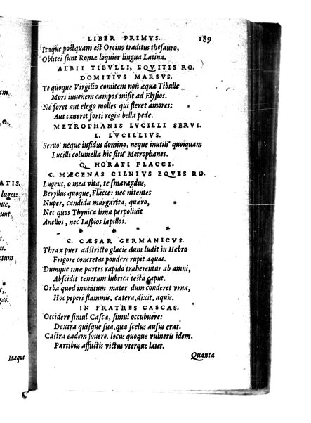 Catalecta Virgilii & aliorum poëtarum Latinorum veterum poematia: cum commentariis Iosephi Scaligeri Iul. Caes. fil