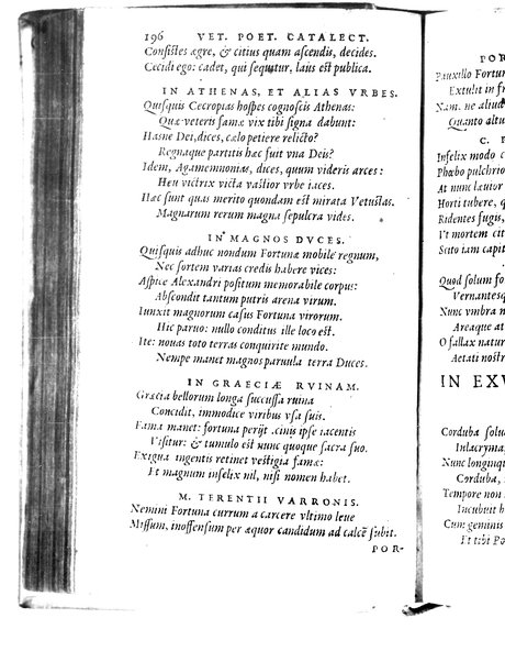 Catalecta Virgilii & aliorum poëtarum Latinorum veterum poematia: cum commentariis Iosephi Scaligeri Iul. Caes. fil