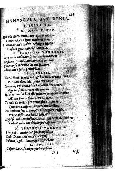 Catalecta Virgilii & aliorum poëtarum Latinorum veterum poematia: cum commentariis Iosephi Scaligeri Iul. Caes. fil