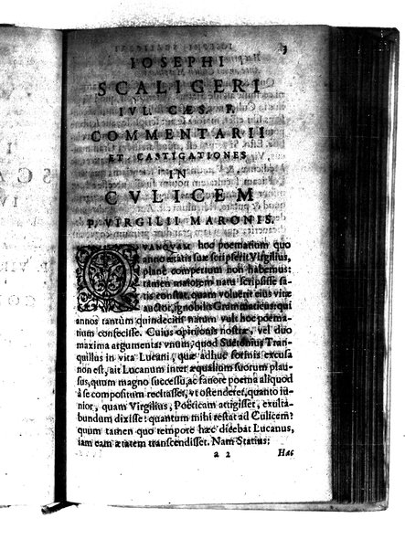 Catalecta Virgilii & aliorum poëtarum Latinorum veterum poematia: cum commentariis Iosephi Scaligeri Iul. Caes. fil