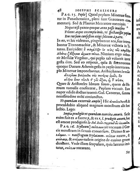 Catalecta Virgilii & aliorum poëtarum Latinorum veterum poematia: cum commentariis Iosephi Scaligeri Iul. Caes. fil