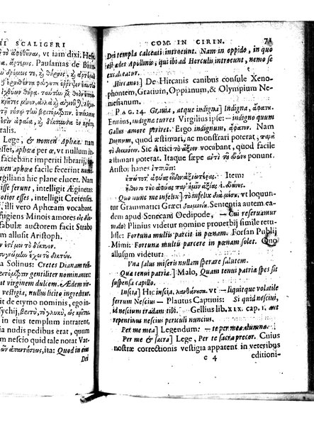 Catalecta Virgilii & aliorum poëtarum Latinorum veterum poematia: cum commentariis Iosephi Scaligeri Iul. Caes. fil