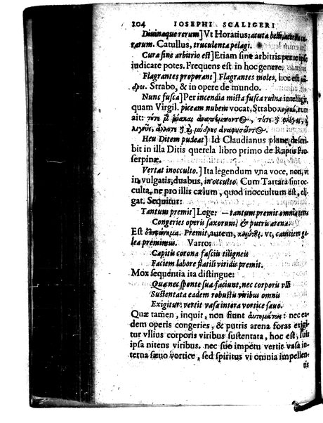 Catalecta Virgilii & aliorum poëtarum Latinorum veterum poematia: cum commentariis Iosephi Scaligeri Iul. Caes. fil