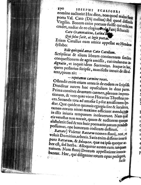 Catalecta Virgilii & aliorum poëtarum Latinorum veterum poematia: cum commentariis Iosephi Scaligeri Iul. Caes. fil