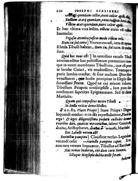 Catalecta Virgilii & aliorum poëtarum Latinorum veterum poematia: cum commentariis Iosephi Scaligeri Iul. Caes. fil