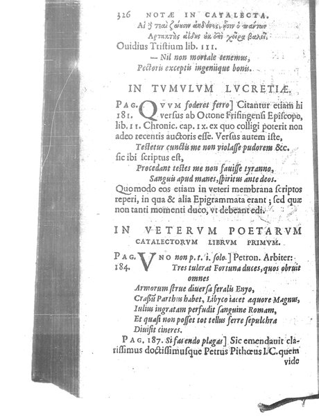 Catalecta Virgilii & aliorum poëtarum Latinorum veterum poematia: cum commentariis Iosephi Scaligeri Iul. Caes. fil