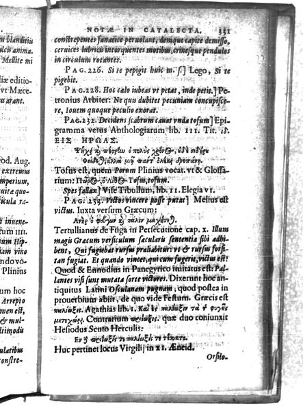 Catalecta Virgilii & aliorum poëtarum Latinorum veterum poematia: cum commentariis Iosephi Scaligeri Iul. Caes. fil