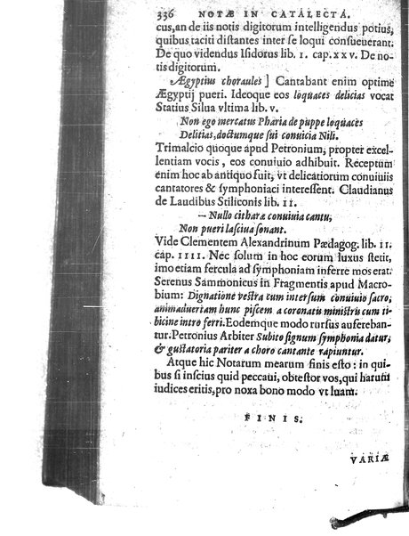 Catalecta Virgilii & aliorum poëtarum Latinorum veterum poematia: cum commentariis Iosephi Scaligeri Iul. Caes. fil