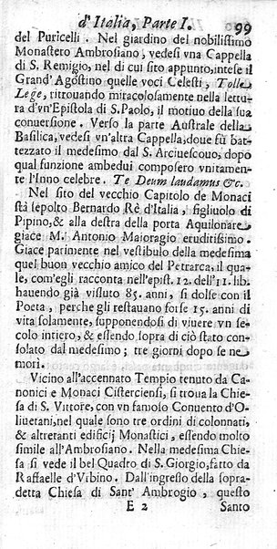 Il nuouo itinerario d'Italia di Francesco Scotti ora corretto, supplito, & accresciuto di molte erudizioni istoriche, e di figure in rame; nel quale si descriuono li viaggi principali della medesima, gli stati, città, isole, porti, fortezze & altri luoghi, e loro curiosità e distanze; con la notizia de' vescouati, e arciuescouati compresi in essa