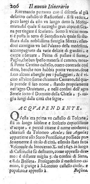 Il nuouo itinerario d'Italia di Francesco Scotti ora corretto, supplito, & accresciuto di molte erudizioni istoriche, e di figure in rame; nel quale si descriuono li viaggi principali della medesima, gli stati, città, isole, porti, fortezze & altri luoghi, e loro curiosità e distanze; con la notizia de' vescouati, e arciuescouati compresi in essa