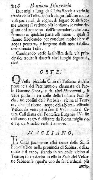 Il nuouo itinerario d'Italia di Francesco Scotti ora corretto, supplito, & accresciuto di molte erudizioni istoriche, e di figure in rame; nel quale si descriuono li viaggi principali della medesima, gli stati, città, isole, porti, fortezze & altri luoghi, e loro curiosità e distanze; con la notizia de' vescouati, e arciuescouati compresi in essa